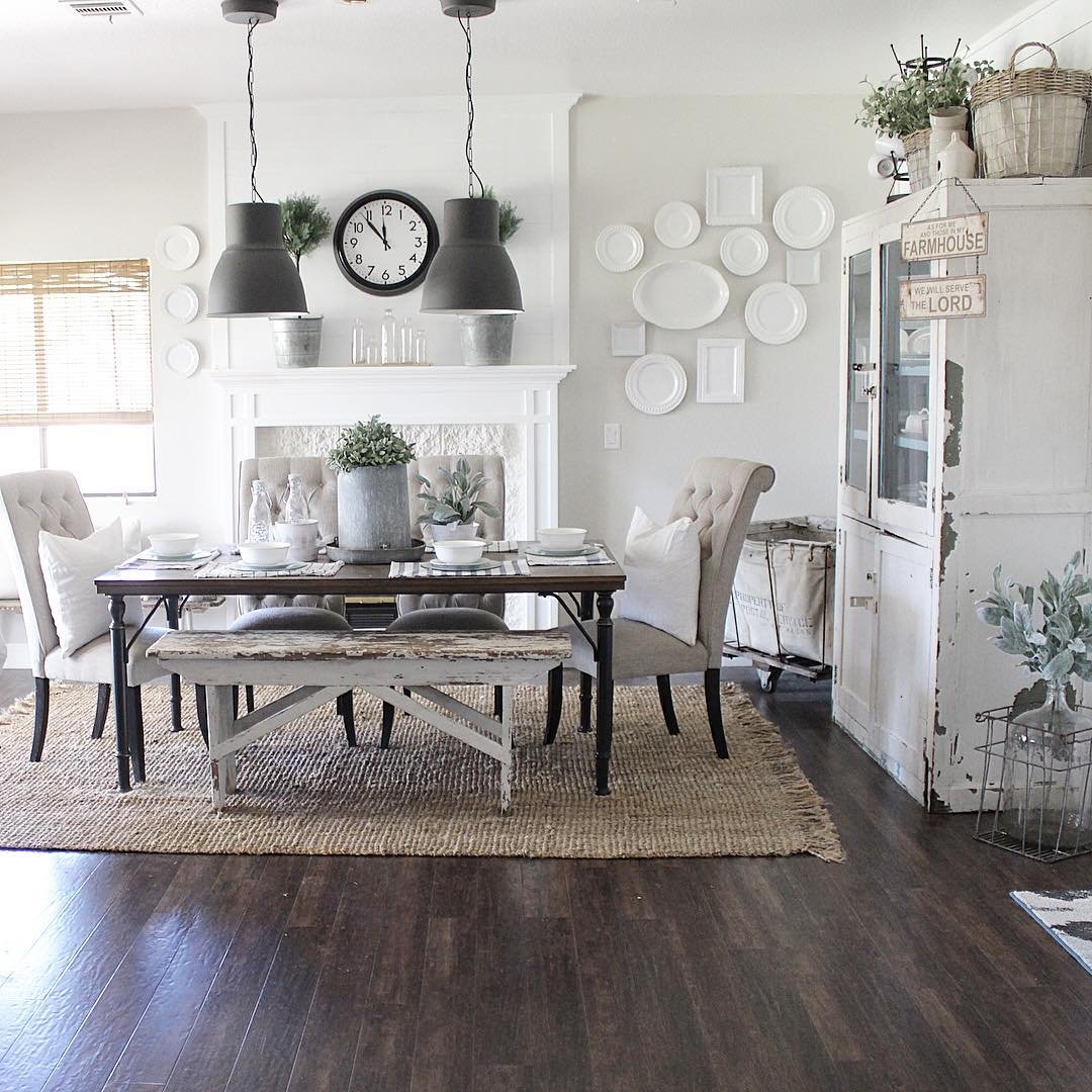 How To Get Your Dining Room To Look Farmhouse-Chic ... (1080 x 1080 Pixel)